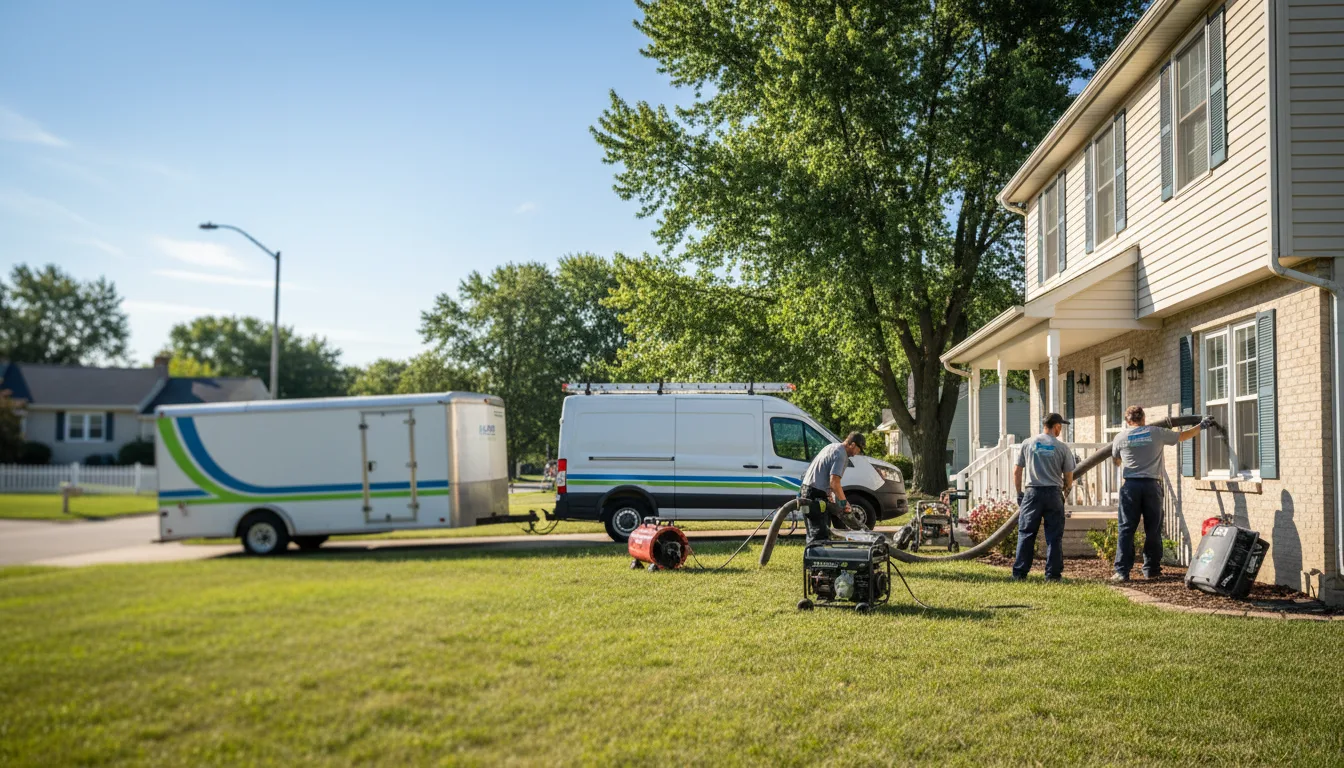 Flooded Basement Restoration And Cleanup With Repair in New Bremen, OH near me